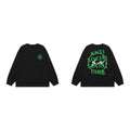 Anti Social Social Club Green Circle Logo Long Sleeve T-Shirt - Black