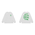 Anti Social Social Club Classic Long Sleeve T-Shirt - White/Green