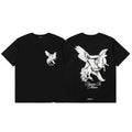 Represent "Elegance In Motion" Winged Unicorn Graphic T-Shirt - Black