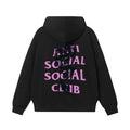 Anti Social Social Club Dragon Pink Logo Hoodie - Black